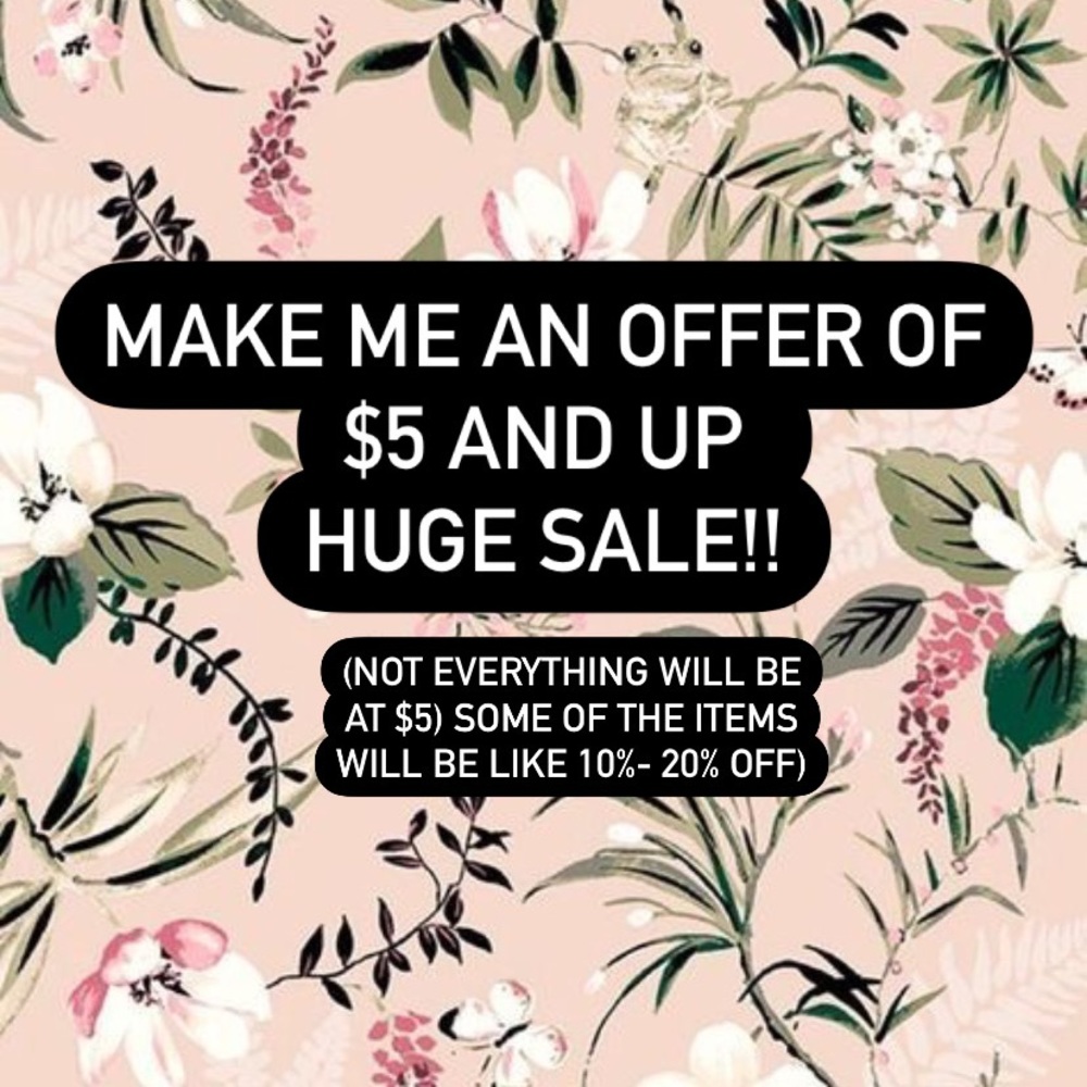 HUGE FLASH $5 SALE!!